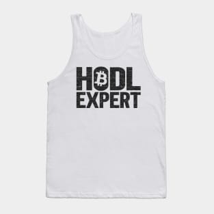 Funny Hodl Expert Bitcoin Crypto Currency BTC Gift Tank Top